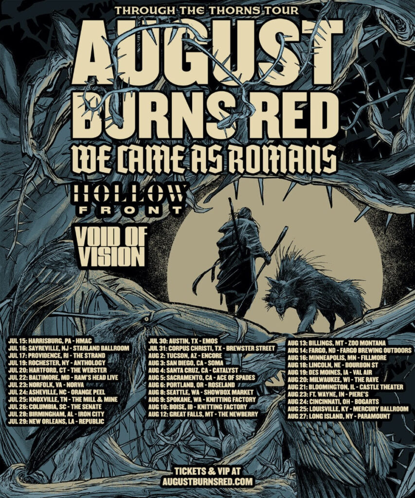 August Burns Red Announce Summer 2022 Tour