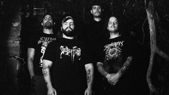 BLUDGEONED BY DEFORMITY: Epoch Of Immorality Debut From New Band Uniting Pig Destroyer, Misery Index, Sanguisugabogg, Jivebomb Members Streaming; EP Out Friday On Iron Fortress Records