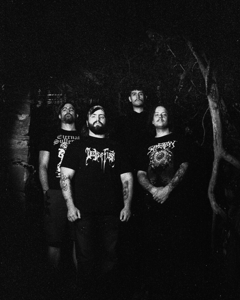 BLUDGEONED BY DEFORMITY: Epoch Of Immorality Debut From New Band Uniting Pig Destroyer, Misery Index, Sanguisugabogg, Jivebomb Members Streaming; EP Out Friday On Iron Fortress Records