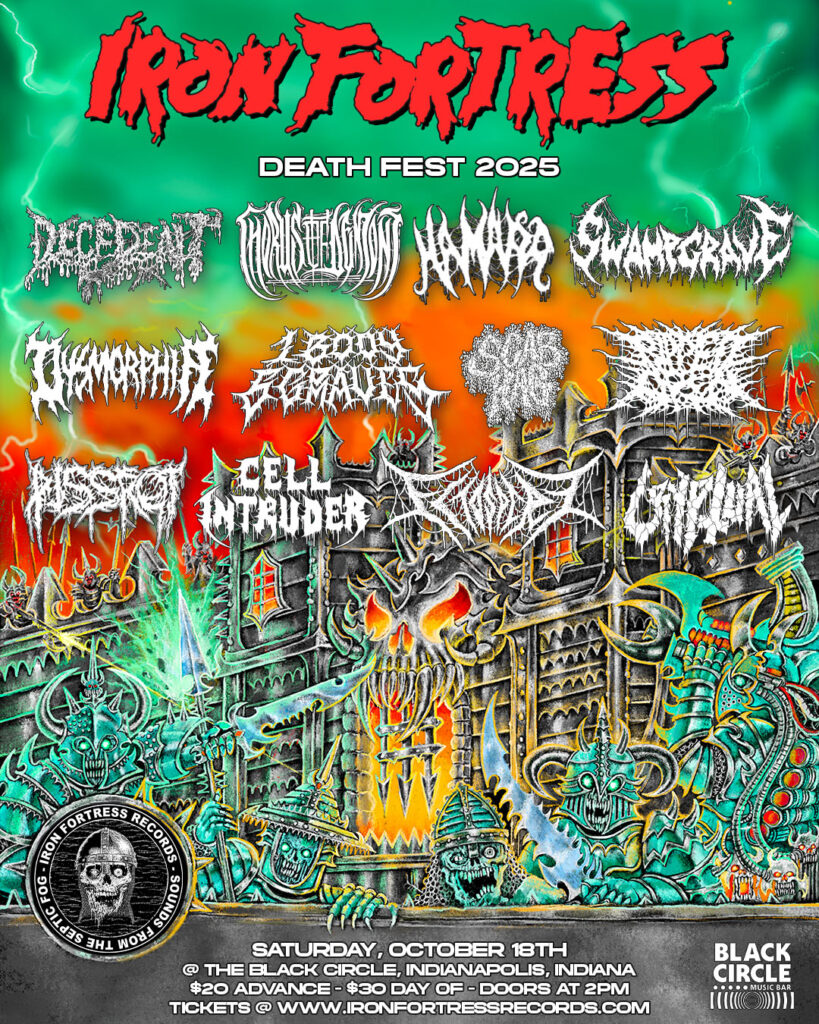 IRON FORTRESS DEATH FEST 2025: Inaugural Death Metal Gathering To Invade Indianapolis On October 18th