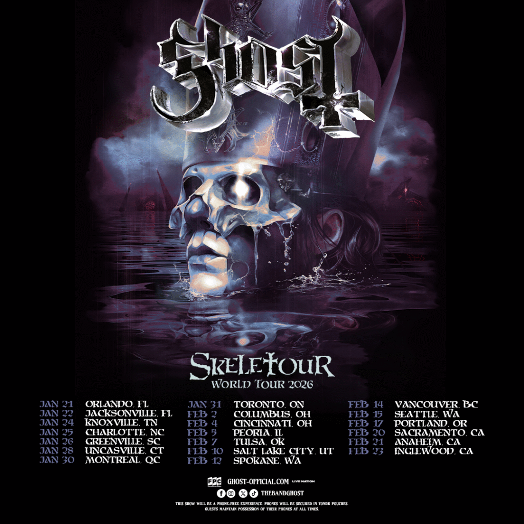 GHOST SKELETOUR WORLD TOUR 2026 DATES REVEALED