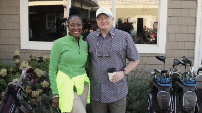 PHOTOS: Country Recording Artists Brei Carter & John PayCheck Participate In Inaugural The Diffie Classic At Hermitage Golf Course