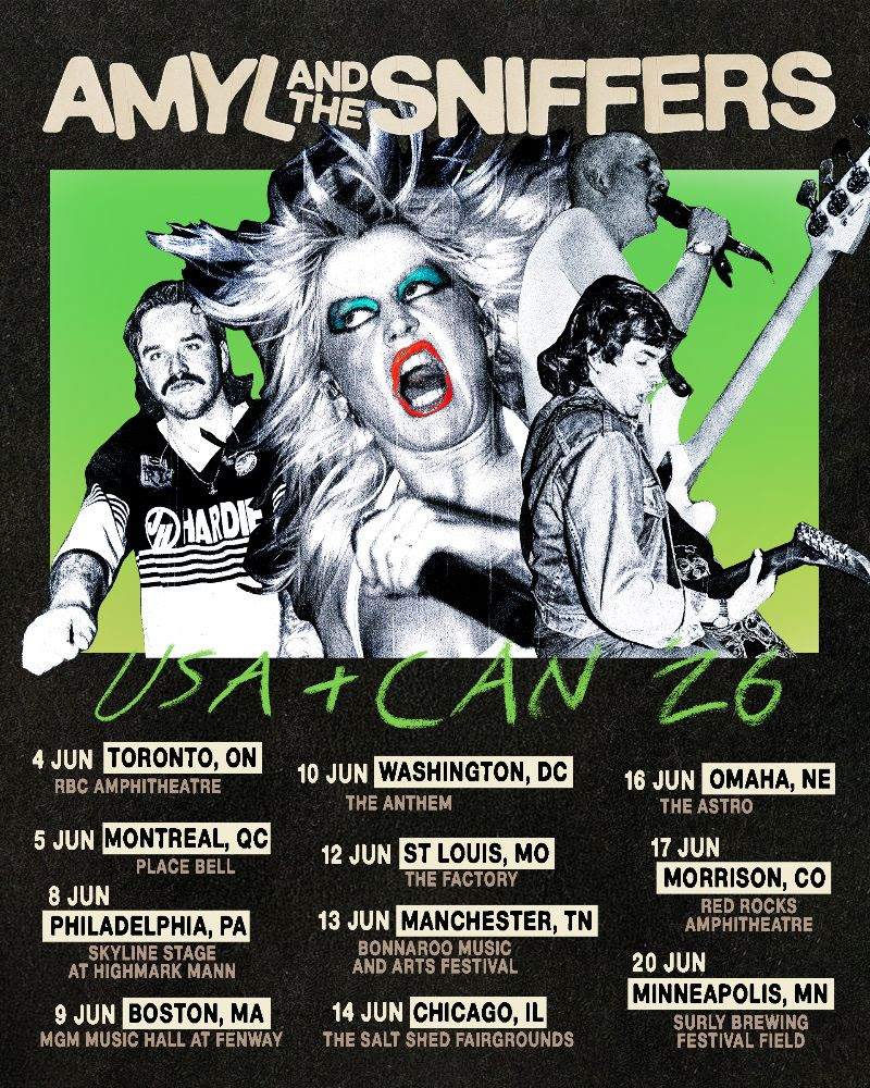 AMYL AND THE SNIFFERS: 2026 NORTH AMERICAN TOUR DATES ANNOUNCED