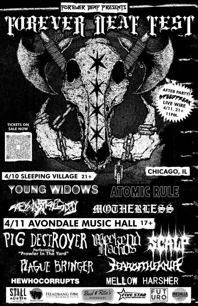 FOREVER DEAF FEST 2026 Confirms Young Widows As Friday Headliner; Two-Day Event To Descend Upon Chicago April 10th And 11th + Tickets On Sale Now