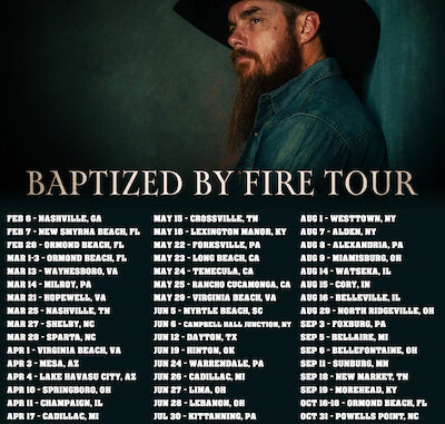 Nashville Recording Artist & Country Singer-Songwriter Whey Jennings Kicks Off Baptized By Fire Tour, Venturing To More Than 45 Cities In 18 States Throughout 2026, With More Dates TBA