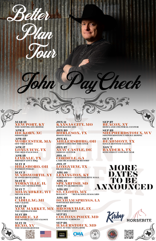 Country Singer-Songwriter John PayCheck & His Calvary Band Announce 2026 Better Plan Tour, Set For 23 Cities Across 15 States, With Additional Dates TBA