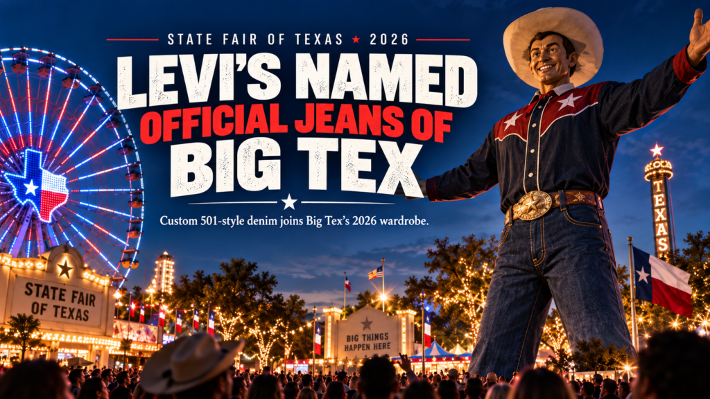Levi’s named Official Jeans of Big Tex for the 2026 State Fair of Texas cover