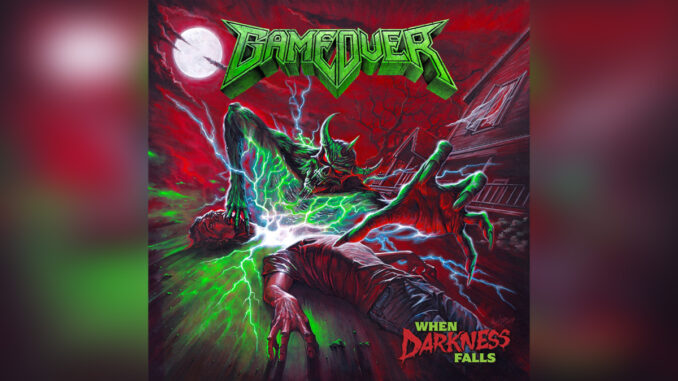 GAME OVER 'When Darkness Falls' - Cover Photo