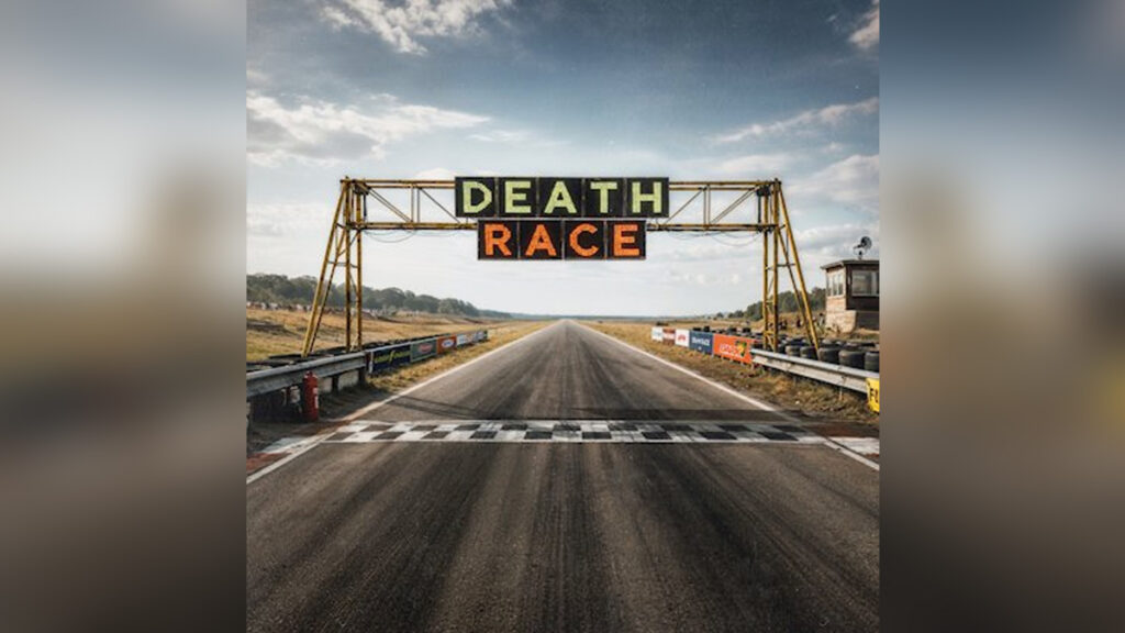 RISING INSANE 'Deathrace' - Cover Photo