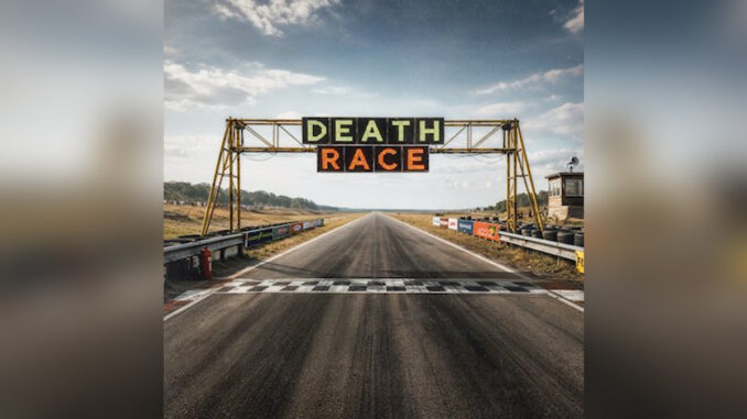 RISING INSANE 'Deathrace' - Cover Photo