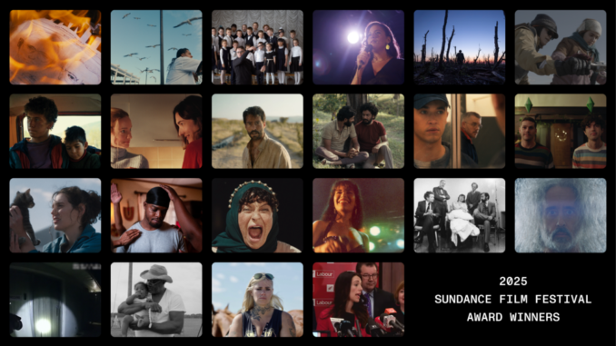 2025 Sundance Film Festival award winners collage