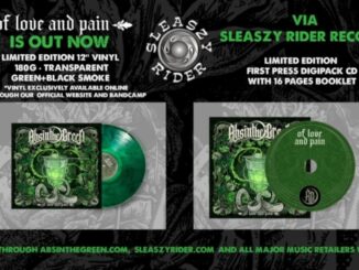 ABSINTHE GREEN Of Love and Pain limited edition vinyl and CD artwork
