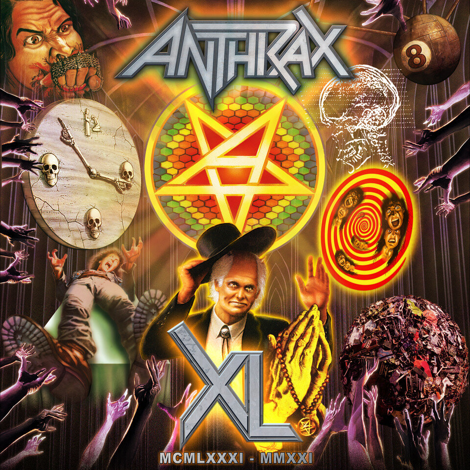 Anthrax 40th anniversary promotional artwork for the global livestream event