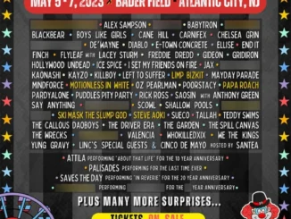 Bamboozle Festival 2023 lineup poster for May 5-7 at Bader Field in Atlantic City