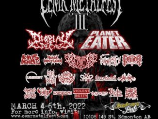 CEMR MetalFest III 2022 Edmonton lineup poster