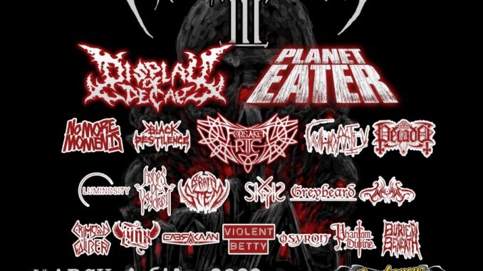 CEMR MetalFest III 2022 Edmonton lineup poster