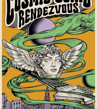 Cosmic Sonic Rendezvous 2026 festival poster artwork by Michael Fulcher