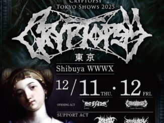 CRYPTOPSY Tokyo Show 2025 with DEFILED at Shibuya WWW X event poster