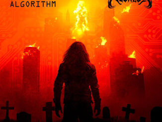 CULT OF ALCAEUS & NECRO ALGORITHM – Doomed Algorithms split-album cover artwork