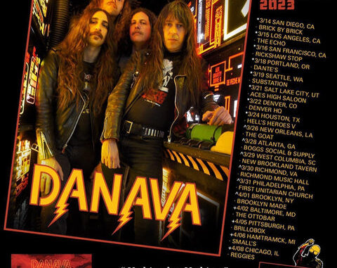 DANAVA – Nothing But Nothing 2023 album and North American tour poster