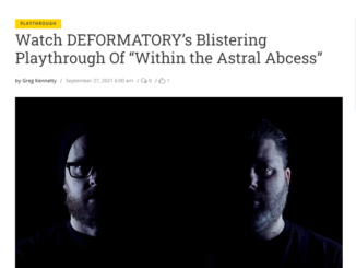 Deformatory publicity artwork for Within The Astral Abscess and Inversion of the Unseen Horizon