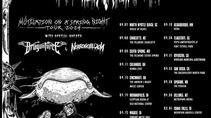 DETHKLOK Mutilation on a Spring Night Tour 2024 with DragonForce and Nekrogoblikon