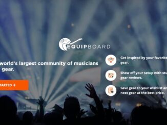 Equipboard home page and music gear platform
