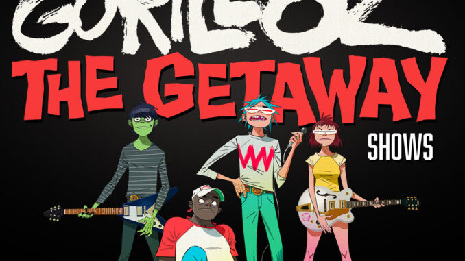 Gorillaz The Getaway Shows 2023 promotional artwork