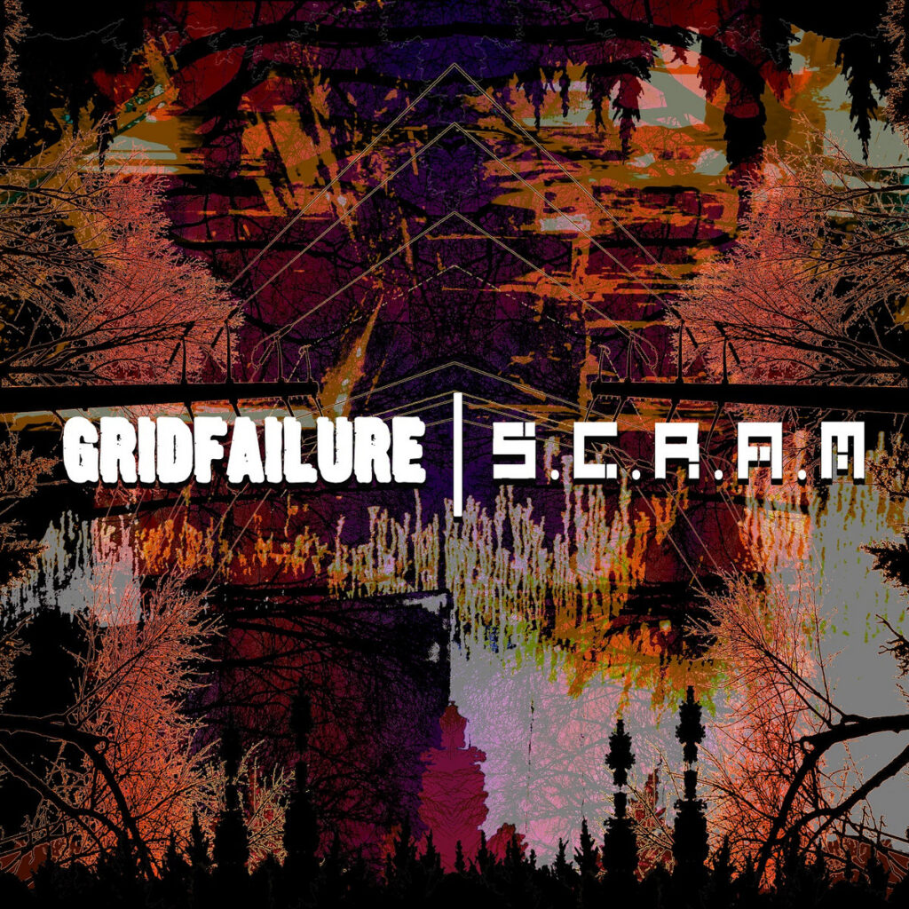 GRIDFAILURE and S.C.R.A.M. split EP cover artwork featuring Systemwide Anomaly