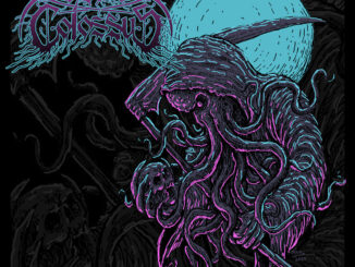 Grim Colossus Unhallowed Blasphemies EP artwork by Diko Nursyahra