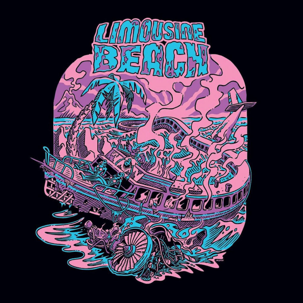 Limousine Beach – self-titled debut album artwork