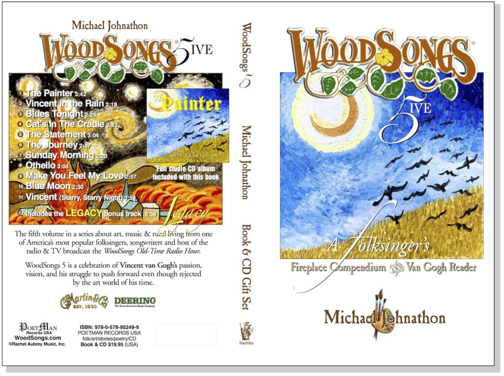 Michael Johnathon – WoodSongs 5: A Folksinger’s Fireplace Compendium & Van Gogh Reader cover