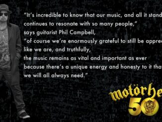 Motörhead 50th anniversary artwork featuring Phil Campbell