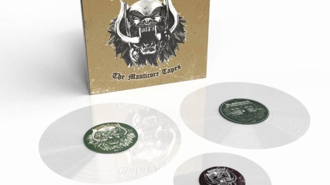 MOTÖRHEAD The Manticore Tapes deluxe expanded bookpack