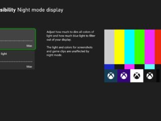 October 2021 Xbox Update – Xbox Night Mode off