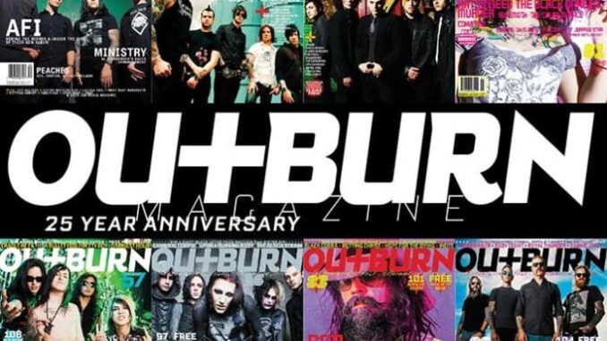 OUTBURN 25th anniversary return to print artwork