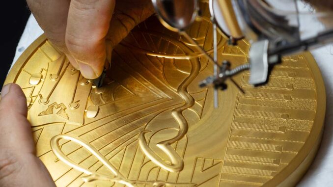 Paul McCartney 5 kilogram gold coin being finished at The Royal Mint