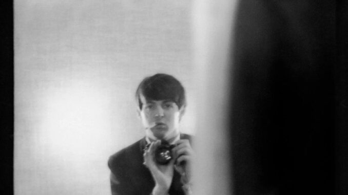 Paul McCartney self-portraits at the George V Hotel, Paris, January 1964, featured in the Gagosian Beverly Hills exhibition