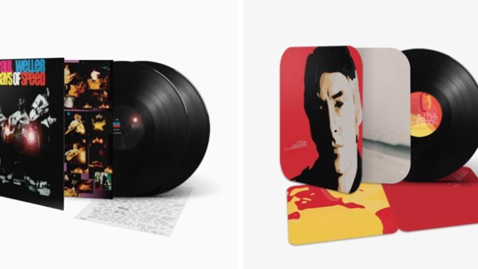 Paul Weller publicity artwork for Days Of Speed and Illumination vinyl reissues