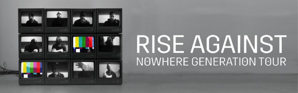 Rise Against – Nowhere Generation Tour 2021 official event artwork