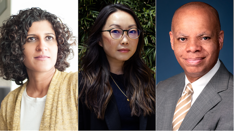 Shripriya Mahesh, Lulu Wang and Patrick Gaspard, new Sundance Institute Board of Trustees members