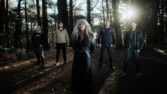 Sidewinder promotional photo for Firelight and upcoming album Dominion