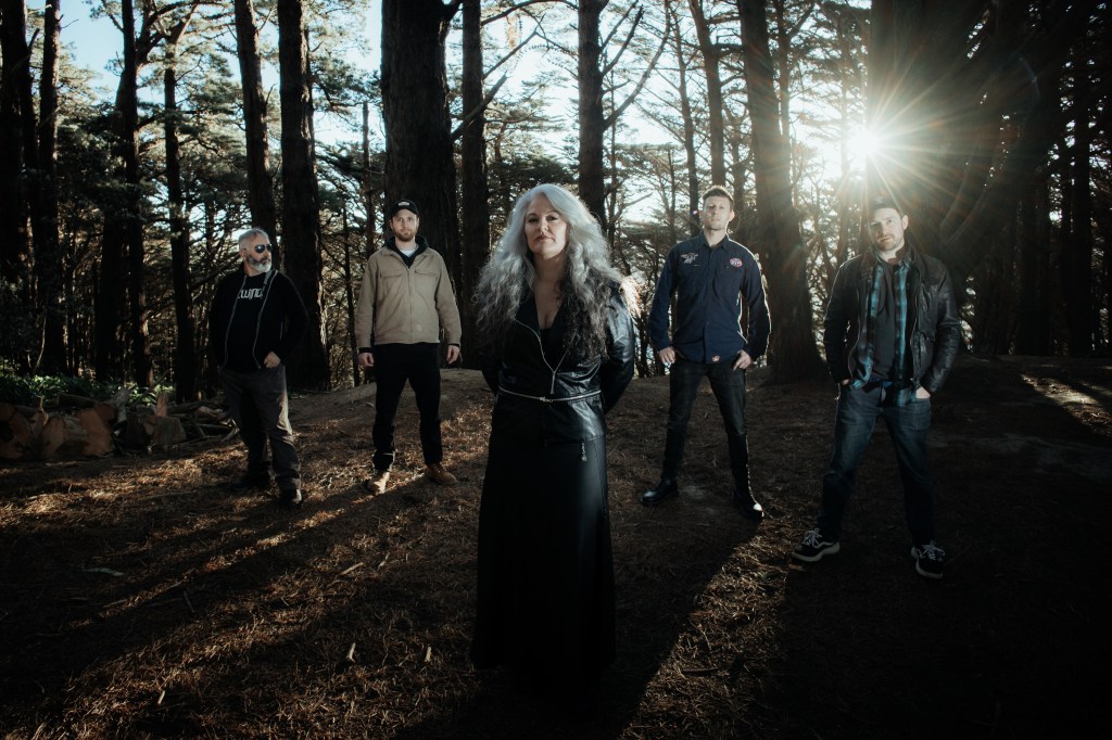 Sidewinder promotional photo for Firelight and upcoming album Dominion