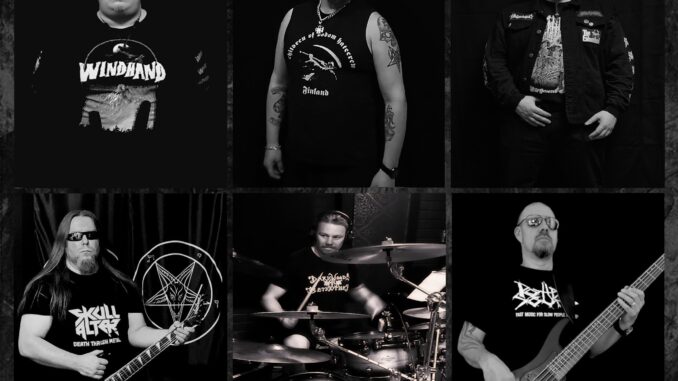 SKULL ALTAR publicity photo for the Diabolical album campaign