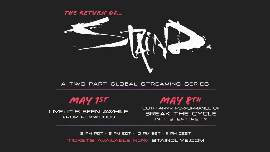 STAIND – The Return of Staind: A Two Part Global Streaming Series