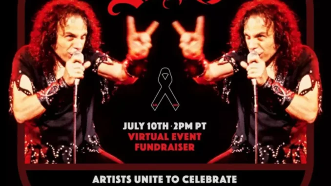 Stand Up and Shout for Ronnie James Dio’s Birthday virtual fundraiser poster