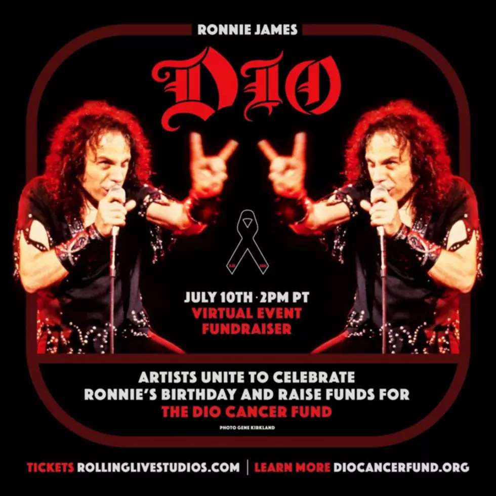 Stand Up and Shout for Ronnie James Dio’s Birthday virtual fundraiser poster
