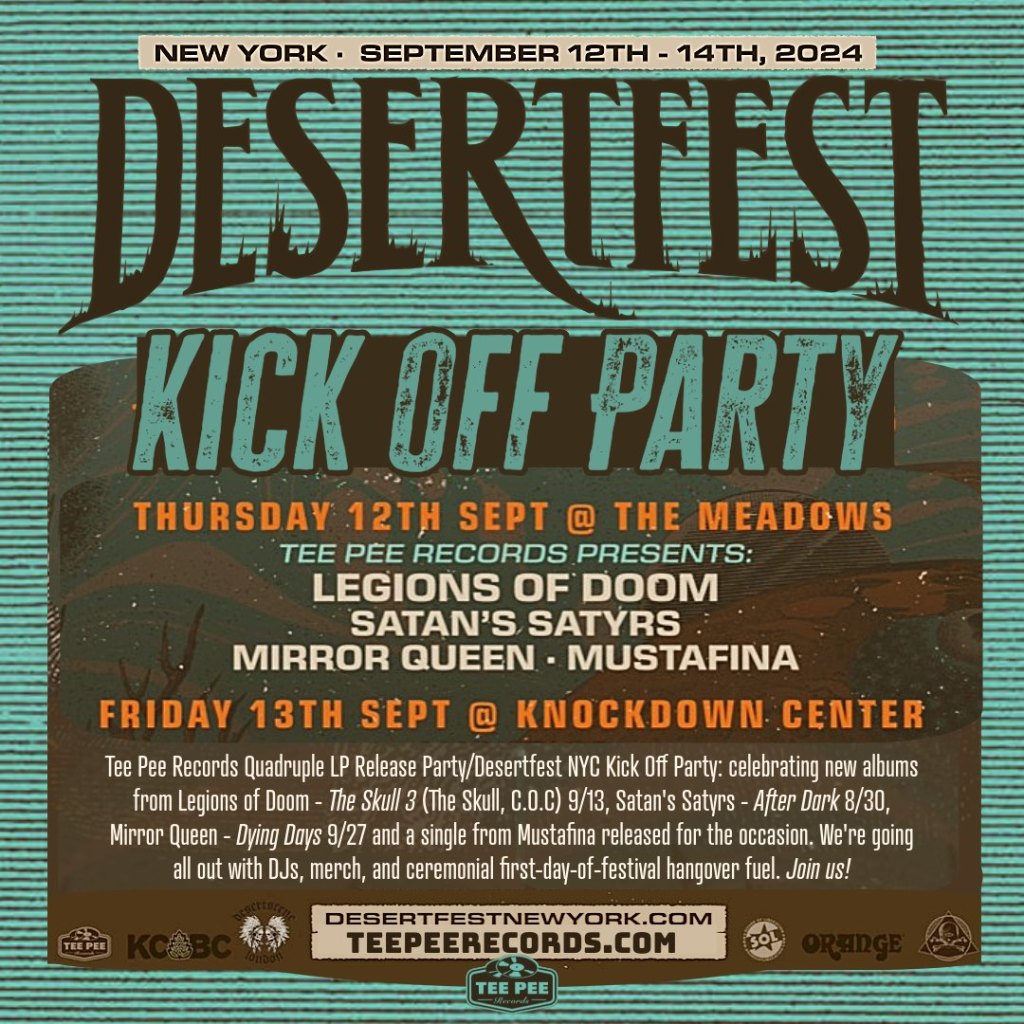 Tee Pee Records Desertfest NYC Kick Off Party – September 12, 2024