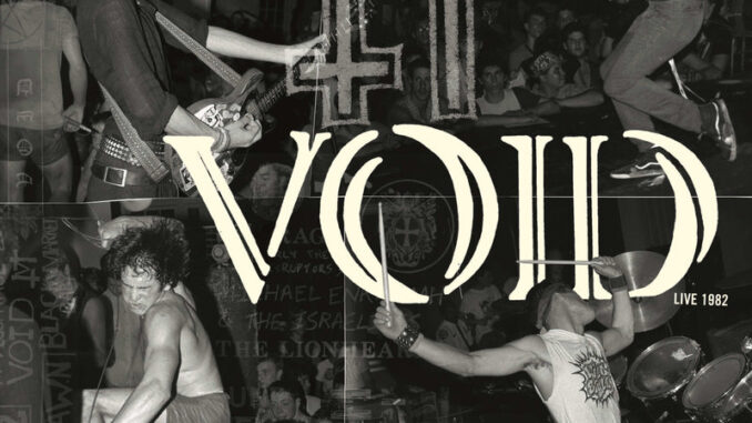 VOID Live 1982 album cover artwork