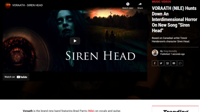 VORAATH – Siren Head publicity artwork